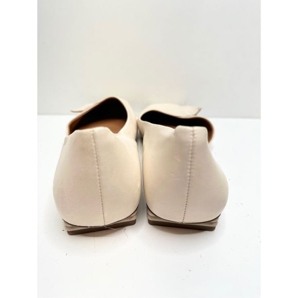 Franco Sarto Shoes Womens Size 11 Cream Leather Slip On Square toe Tracy Flats - Picture 8 of 11